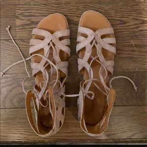 Light Pink ankle strap sandals